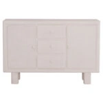 ΜΠΟΥΦΕΣ ΣΕΙΡΑ SANTORINI HM18048 MDF ΣΕ ΥΠΟΛΕΥΚΟ ΧΡΩΜΑ-3 ΣΥΡΤΑΡΙΑ & 2 ΠΟΡΤΕΣ 120x38x80Υεκ.