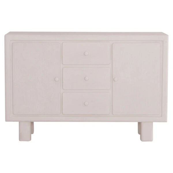 ΜΠΟΥΦΕΣ ΣΕΙΡΑ SANTORINI HM18048 MDF ΣΕ ΥΠΟΛΕΥΚΟ ΧΡΩΜΑ-3 ΣΥΡΤΑΡΙΑ & 2 ΠΟΡΤΕΣ 120x38x80Υεκ.