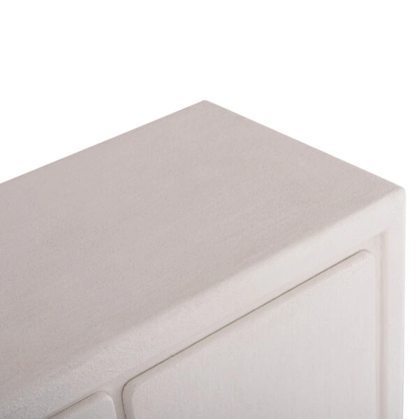 ΜΠΟΥΦΕΣ ΣΕΙΡΑ SANTORINI HM18048 MDF ΣΕ ΥΠΟΛΕΥΚΟ ΧΡΩΜΑ-3 ΣΥΡΤΑΡΙΑ & 2 ΠΟΡΤΕΣ 120x38x80Υεκ.