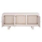 ΜΠΟΥΦΕΣ ΣΕΙΡΑ SANTORINI HM18068 MDF ΣΕ ΥΠΟΛΕΥΚΟ ΧΡΩΜΑ-3 ΠΟΡΤΕΣ 140x38x64Υεκ.