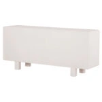 ΜΠΟΥΦΕΣ ΣΕΙΡΑ SANTORINI HM18068 MDF ΣΕ ΥΠΟΛΕΥΚΟ ΧΡΩΜΑ-3 ΠΟΡΤΕΣ 140x38x64Υεκ.