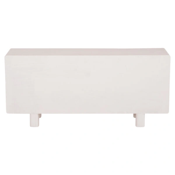 ΜΠΟΥΦΕΣ ΣΕΙΡΑ SANTORINI HM18068 MDF ΣΕ ΥΠΟΛΕΥΚΟ ΧΡΩΜΑ-3 ΠΟΡΤΕΣ 140x38x64Υεκ.