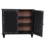 ΠΑΠΟΥΤΣΟΘΗΚΗ ΞΥΛΙΝΗ MCKENNA HM2266.01 ΣΕ ΑΝΘΡΑΚΙ ΧΡΩΜΑ 76,5X30X68,5