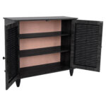 ΠΑΠΟΥΤΣΟΘΗΚΗ ΞΥΛΙΝΗ MCKENNA HM2266.01 ΣΕ ΑΝΘΡΑΚΙ ΧΡΩΜΑ 76,5X30X68,5