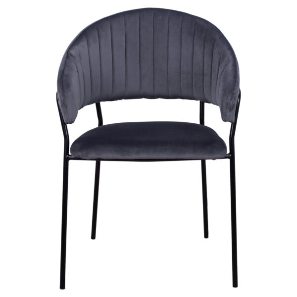 ΠΟΛΥΘΡΟΝΑΚΙ THEODORE HM8520.01 ΑΠΟ ΒΕΛΟΥΔΟ ΓΚΡΙ ΜΕ ΜΕΤΑΛΛΙΚΟ ΣΚΕΛΕΤΟ 55x50x82Υ εκ.