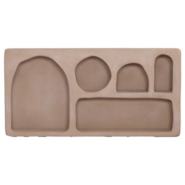 ΡΑΦΙ ΤΟΙΧΟΥ ΣΕΙΡΑ SANTORINI HM18063.02 MDF ΣΕ ΚΑΦΕ 120x18x60Υεκ.