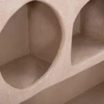 ΡΑΦΙ ΤΟΙΧΟΥ ΣΕΙΡΑ SANTORINI HM18063.02 MDF ΣΕ ΚΑΦΕ 120x18x60Υεκ.