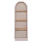 ΡΑΦΙΕΡΑ ΣΕΙΡΑ SANTORINI HM18045 MDF ΥΠΟΛΕΥΚΟ-ΡΑΦΙΑ ΞΥΛΟ ΕΛΑΤΟΥ ΦΥΣΙΚΟ 60x38,5x179Υεκ.