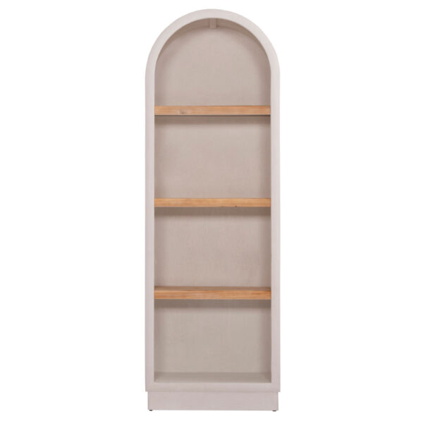 ΡΑΦΙΕΡΑ ΣΕΙΡΑ SANTORINI HM18045 MDF ΥΠΟΛΕΥΚΟ-ΡΑΦΙΑ ΞΥΛΟ ΕΛΑΤΟΥ ΦΥΣΙΚΟ 60x38,5x179Υεκ.