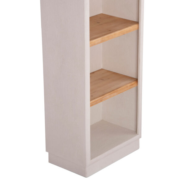 ΡΑΦΙΕΡΑ ΣΕΙΡΑ SANTORINI HM18045 MDF ΥΠΟΛΕΥΚΟ-ΡΑΦΙΑ ΞΥΛΟ ΕΛΑΤΟΥ ΦΥΣΙΚΟ 60x38,5x179Υεκ.