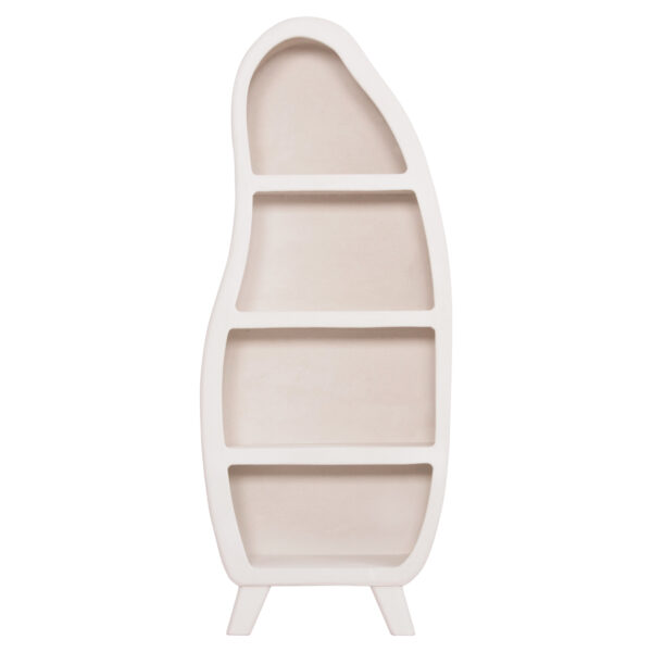 ΡΑΦΙΕΡΑ ΣΕΙΡΑ SANTORINI HM18067 MDF ΣΕ ΥΠΟΛΕΥΚΟ ΧΡΩΜΑ 80x38x196Υεκ.