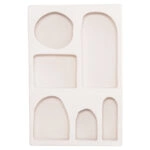 ΡΑΦΙΕΡΑ-ΚΟΜΜΟ ΣΕΙΡΑ SANTORINI HM18059 MDF ΣΕ ΥΠΟΛΕΥΚΟ 80x18x120Υεκ.