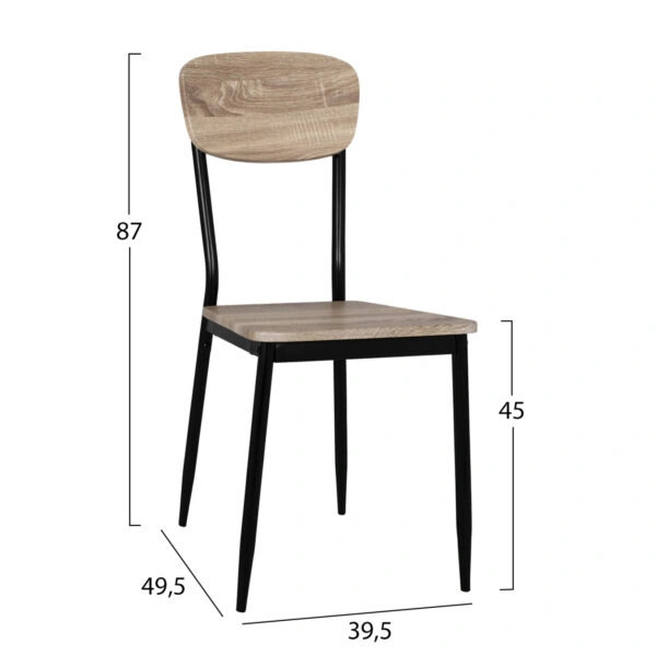 ΣΕΤ 5ΤΜΧ ΤΡΑΠΕΖΙ ΜΑΥΡΟ & ΚΑΡΕΚΛΕΣ SONAMA ΜΕ ΜΑΥΡΙΑ ΠΟΔΙΑ HM11072
