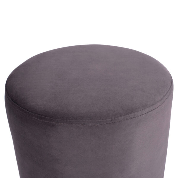 ΣΚΑΜΠΟ LEVY ΓΚΡΙ ΒΕΛΟΥΔΟ ΜΕ ΧΡΥΣΗ ΒΑΣΗ HM8408.01 Φ35x43Υ εκ.