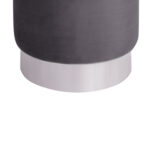 ΣΚΑΜΠΟ LEVY ΓΚΡΙ ΒΕΛΟΥΔΟ ΜΕ ΧΡΥΣΗ ΒΑΣΗ HM8408.01 Φ35x43Υ εκ.