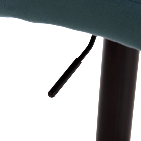 ΣΚΑΜΠΩ ΜΠΑΡ DIANA HM202.18 ΒΕΛΟΥΔΟ ΤΙΡΚΟΥΑΖ & ΜΑΥΡΟ ΜΑΤ ΣΚΕΛΕΤΟ 44x40x110εκ