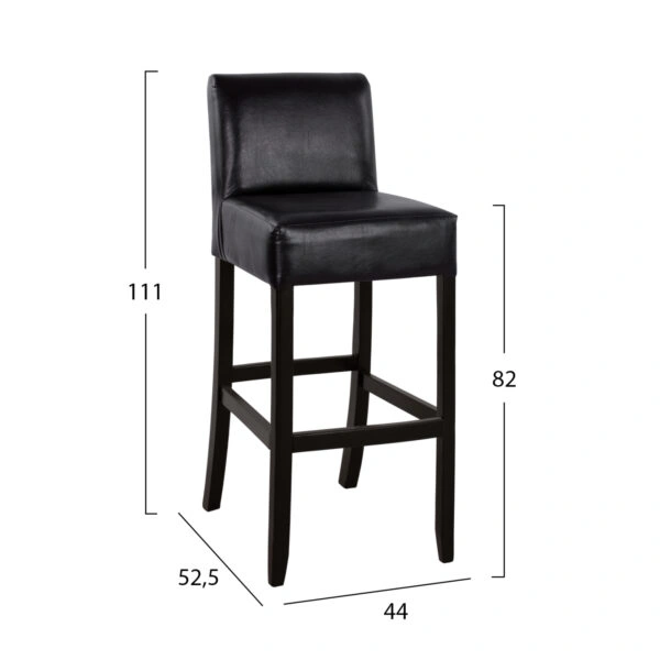 ΣΚΑΜΠΩ ΜΠΑΡ ΟΞΙΑ ΜΕ ΠΛΑΤΗ ΜΕ PVC ΚΑΦΕ RODOS VEGGE HM299 44x52,5x111 εκ.