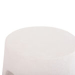 ΣΚΑΜΠΟ ΣΤΡΟΓΓΥΛΟ ΣΕΙΡΑ SANTORINI HM18056 ΠΟΛΥΡΗΤΙΝΗ ΣΕ ΥΠΟΛΕΥΚΟ ΧΡΩΜΑ Φ38x47Yεκ.