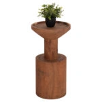 ΤΡΑΠΕΖΙ ΒΟΗΘΗΤΙΚΟ BERMAL HM9889.11 ΜΑΣΙΦ ΞΥΛΟ SUAR ΣΕ ΦΥΣΙΚΟ Φ35x65Υεκ.