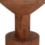 ΤΡΑΠΕΖΙ ΒΟΗΘΗΤΙΚΟ BERMAL HM9889.11 ΜΑΣΙΦ ΞΥΛΟ SUAR ΣΕ ΦΥΣΙΚΟ Φ35x65Υεκ.