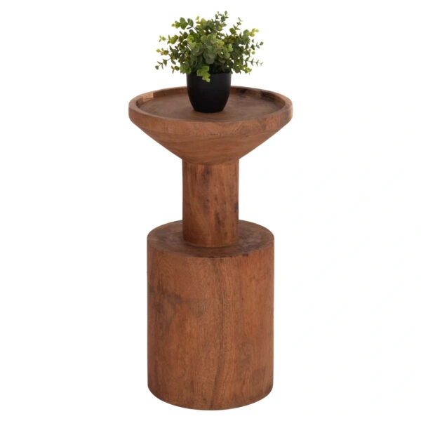 ΤΡΑΠΕΖΙ ΒΟΗΘΗΤΙΚΟ BERMAL HM9889.11 ΜΑΣΙΦ ΞΥΛΟ SUAR ΣΕ ΦΥΣΙΚΟ Φ35x65Υεκ.