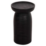 ΤΡΑΠΕΖΙ ΒΟΗΘΗΤΙΚΟ LOKI HM9899.12 ΜΑΣΙΦ ΞΥΛΟ SUAR ΣΕ ΜΑΥΡΟ Φ30x50Υεκ.