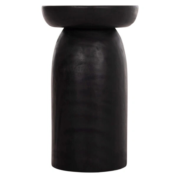 ΤΡΑΠΕΖΙ ΒΟΗΘΗΤΙΚΟ LOKI HM9899.12 ΜΑΣΙΦ ΞΥΛΟ SUAR ΣΕ ΜΑΥΡΟ Φ30x50Υεκ.