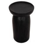 ΤΡΑΠΕΖΙ ΒΟΗΘΗΤΙΚΟ LOKI HM9899.12 ΜΑΣΙΦ ΞΥΛΟ SUAR ΣΕ ΜΑΥΡΟ Φ30x50Υεκ.