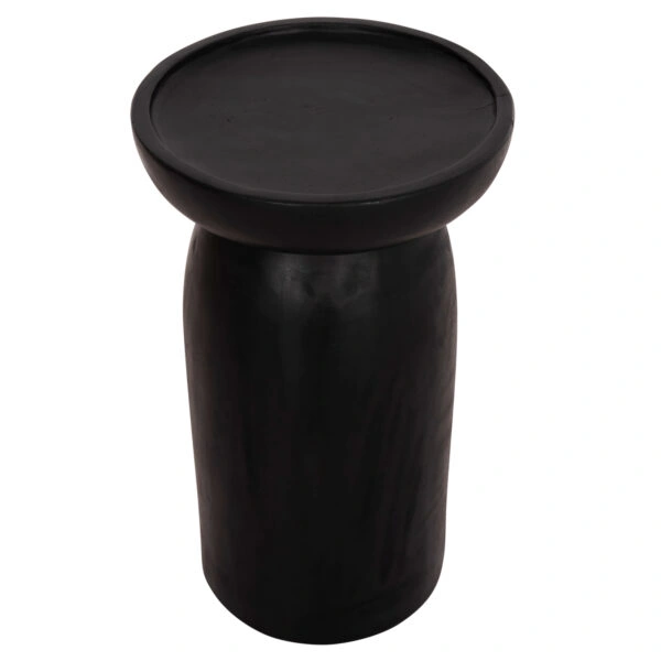 ΤΡΑΠΕΖΙ ΒΟΗΘΗΤΙΚΟ LOKI HM9899.12 ΜΑΣΙΦ ΞΥΛΟ SUAR ΣΕ ΜΑΥΡΟ Φ30x50Υεκ.