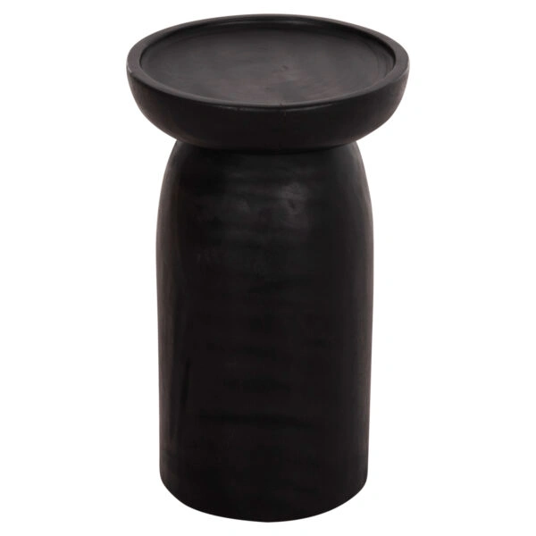 ΤΡΑΠΕΖΙ ΒΟΗΘΗΤΙΚΟ LOKI HM9899.12 ΜΑΣΙΦ ΞΥΛΟ SUAR ΣΕ ΜΑΥΡΟ Φ30x50Υεκ.