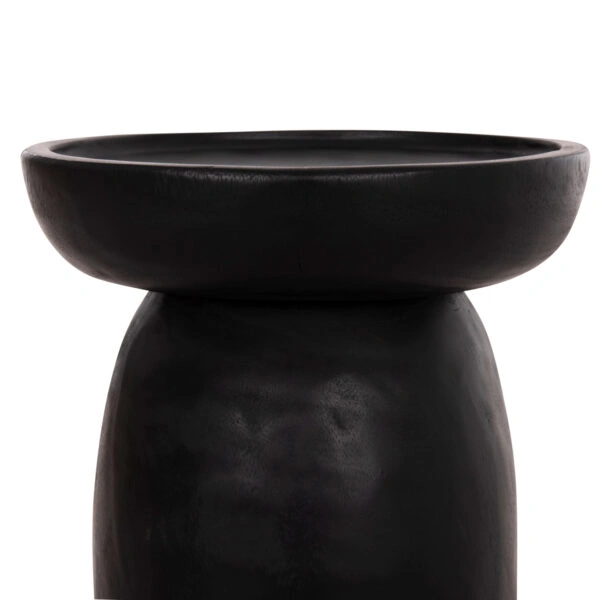 ΤΡΑΠΕΖΙ ΒΟΗΘΗΤΙΚΟ LOKI HM9899.12 ΜΑΣΙΦ ΞΥΛΟ SUAR ΣΕ ΜΑΥΡΟ Φ30x50Υεκ.