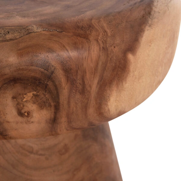 ΤΡΑΠΕΖΙ ΒΟΗΘΗΤΙΚΟ ΣΤΡΟΓΓΥΛΟ CUPRE HM9793.11 ΜΑΣΙΦ ΞΥΛΟ SUAR-ΦΥΣΙΚΟ Φ40x45Υεκ.