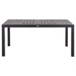 ΤΡΑΠΕΖΙ ΕΠΕΚΤΕΙΝΟΜΕΝΟ KRUM HM6277.03 ΑΛΟΥΜΙΝΙΟ ΣΚΟΥΡΟ ΓΚΡΙ 160-240x90x73Υεκ.