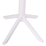 ΤΡΑΠΕΖΙ ΜΠΑΡ ΣΤΡΟΓΓΥΛΟ TERRIN HM6126.11 ΠΟΛΥΠΡΟΠΥΛΕΝΙΟ ΛΕΥΚΟ Φ61x107Υεκ.