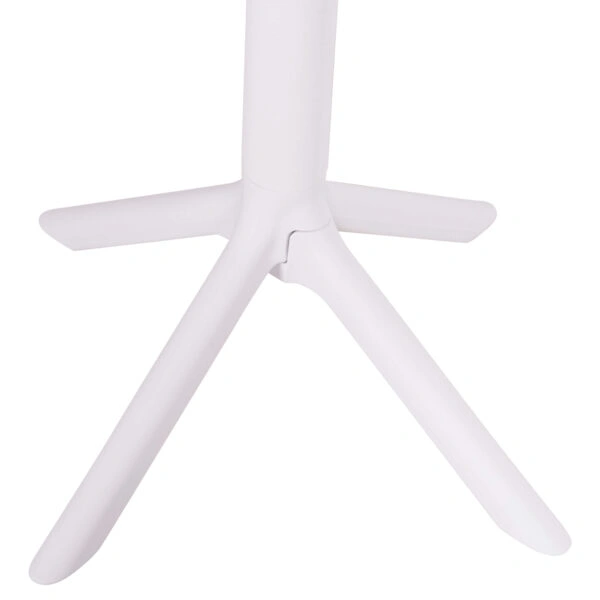 ΤΡΑΠΕΖΙ ΜΠΑΡ ΣΤΡΟΓΓΥΛΟ TERRIN HM6126.11 ΠΟΛΥΠΡΟΠΥΛΕΝΙΟ ΛΕΥΚΟ Φ61x107Υεκ.