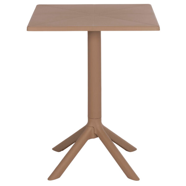 ΤΡΑΠΕΖΙ ΠΟΛΥΠΡΟΠΥΛΕΝΙΟΥ ΤΕΤΡΑΓΩΝΟ TERRIN HM6125.14 ΚΑΠΟΥΤΣΙΝΟ 60,5x60,5x76,5Υεκ.