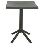 ΤΡΑΠΕΖΙ ΠΟΛΥΠΡΟΠΥΛΕΝΙΟΥ ΤΕΤΡΑΓΩΝΟ TERRIN HM6125.15 DARK OLIVE 60,5x60,5x76,5Υεκ.