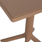 ΤΡΑΠΕΖΙ ΠΟΛΥΠΡΟΠΥΛΕΝΙΟΥ ΤΕΤΡΑΓΩΝΟ TERRIN HM6125.14 ΚΑΠΟΥΤΣΙΝΟ 60,5x60,5x76,5Υεκ.