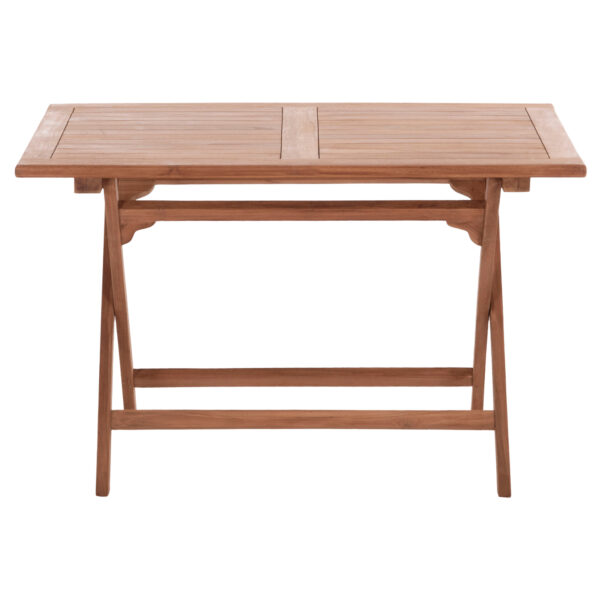 ΤΡΑΠΕΖΙ ΠΤΥΣΣΟΜΕΝΟ ΟΡΘΟΓΩΝΙΟ ERIS HM18117 ΞΥΛΟ TEAK--ΦΥΣΙΚΟ 120x70x76Υεκ.