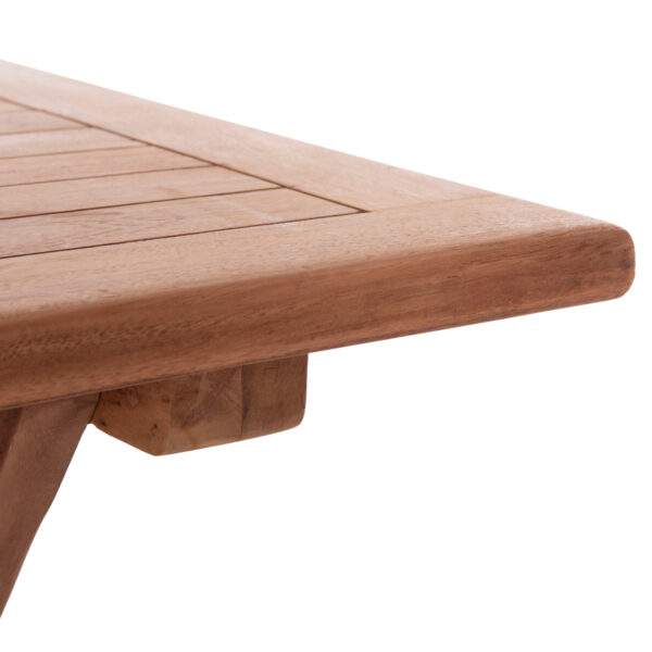 ΤΡΑΠΕΖΙ ΠΤΥΣΣΟΜΕΝΟ ΟΡΘΟΓΩΝΙΟ ERIS HM18117 ΞΥΛΟ TEAK--ΦΥΣΙΚΟ 120x70x76Υεκ.