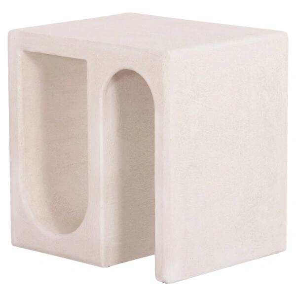 ΤΡΑΠΕΖΙ ΣΑΛΟΝΙΟΥ ΣΕΙΡΑ SANTORINI HM18070 MDF ΣΕ ΥΠΟΛΕΥΚΟ ΧΡΩΜΑ 48x38x48,5Υεκ.