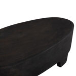 ΤΡΑΠΕΖΙ ΣΑΛΟΝΙΟΥ ΟΒΑΛ ΣΕΙΡΑ SANTORINI HM18066 MDF ΣΕ ΜΑΥΡΟ ΧΡΩΜΑ 100x60x33Υεκ.