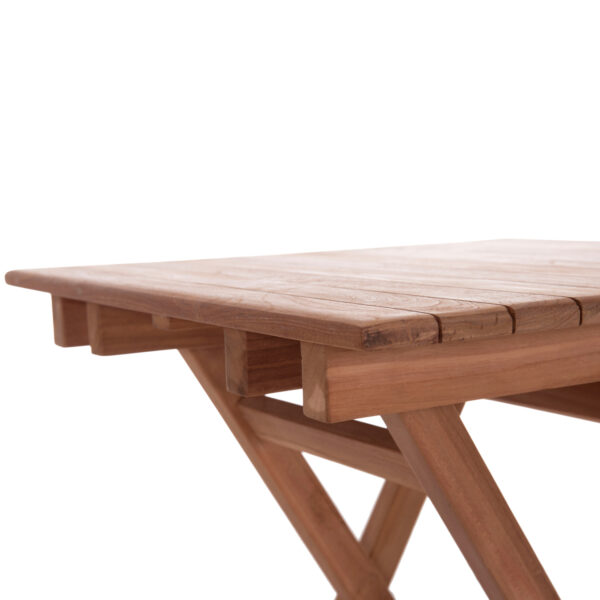 ΤΡΑΠΕΖΙ ΣΚΗΝΟΘΕΤΗ ΤΕΤΡΑΓΩΝΟ HEIDEL HM18121 ΞΥΛΟ TEAK--ΦΥΣΙΚΟ 60x60x75Υεκ.