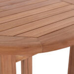 ΤΡΑΠΕΖΙ/ΣΤΑΝΤ ΜΠΑΡ ΣΤΡΟΓΓΥΛΟ PRESSCOT HM18114 ΞΥΛΟ TEAK--ΦΥΣΙΚΟ Φ60x105Υεκ.