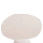 ΤΡΑΠΕΖΙ ΤΡΑΠΕΖΑΡΙΑΣ ΣΤΡΟΓΓΥΛΟ ΣΕΙΡΑ SANTORINI HM18055 MDF ΥΠΟΛΕΥΚΟ ΧΡΩΜΑ Φ77x76Υεκ.