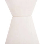 ΤΡΑΠΕΖΙ ΤΡΑΠΕΖΑΡΙΑΣ ΣΤΡΟΓΓΥΛΟ ΣΕΙΡΑ SANTORINI HM18055 MDF ΥΠΟΛΕΥΚΟ ΧΡΩΜΑ Φ77x76Υεκ.