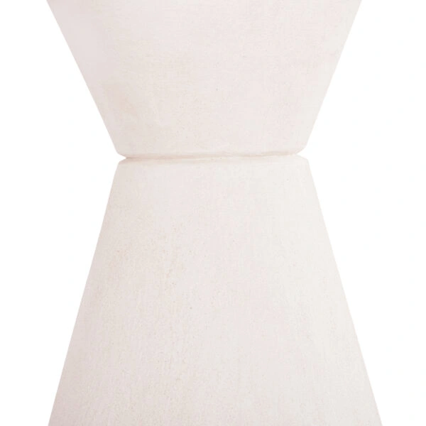 ΤΡΑΠΕΖΙ ΤΡΑΠΕΖΑΡΙΑΣ ΣΤΡΟΓΓΥΛΟ ΣΕΙΡΑ SANTORINI HM18055 MDF ΥΠΟΛΕΥΚΟ ΧΡΩΜΑ Φ77x76Υεκ.