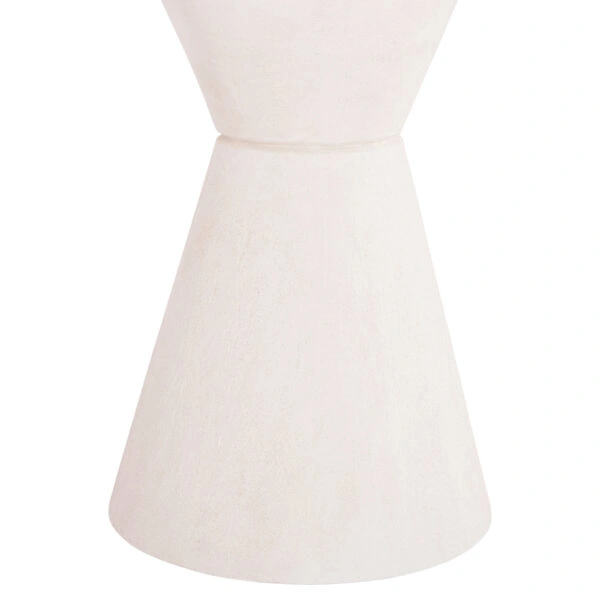 ΤΡΑΠΕΖΙ ΤΡΑΠΕΖΑΡΙΑΣ ΣΤΡΟΓΓΥΛΟ ΣΕΙΡΑ SANTORINI HM18055 MDF ΥΠΟΛΕΥΚΟ ΧΡΩΜΑ Φ77x76Υεκ.