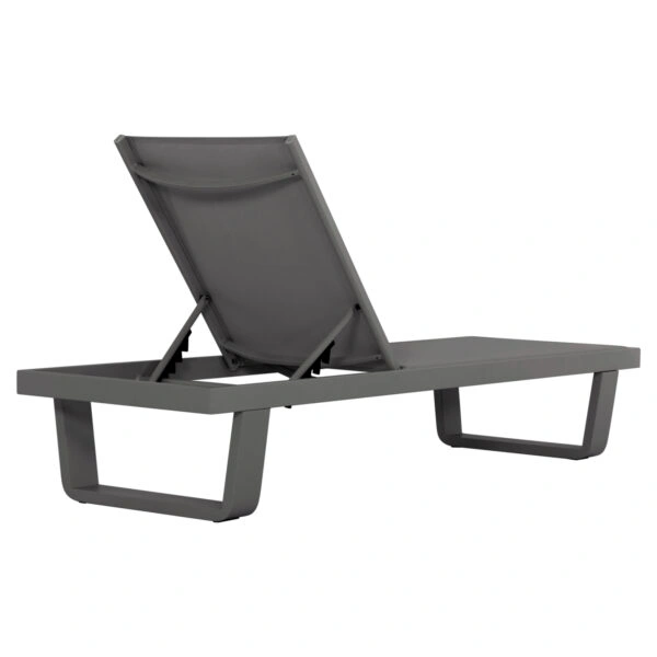 ΞΑΠΛΩΣΤΡΑ ΑΛΟΥΜΙΝΙΟΥ ΜΕ ΥΦΑΣΜΑ TESLIN RICKON HM6292.01 ΣΕ ΓΚΡΙ 198x61,5x97Υεκ.