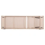 ΞΑΠΛΩΣΤΡΑ ΑΛΟΥΜΙΝΙΟΥ ΜΕ ΥΦΑΣΜΑ TESLIN RICKON HM6292.04 ΣΕ ΚΑΠΟΥΤΣΙΝΟ 198x61,5x97Υεκ.